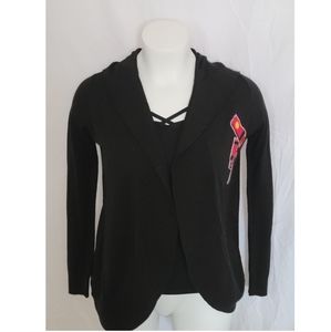 Studio Ghibli Size Small Black Cardigan with Hood